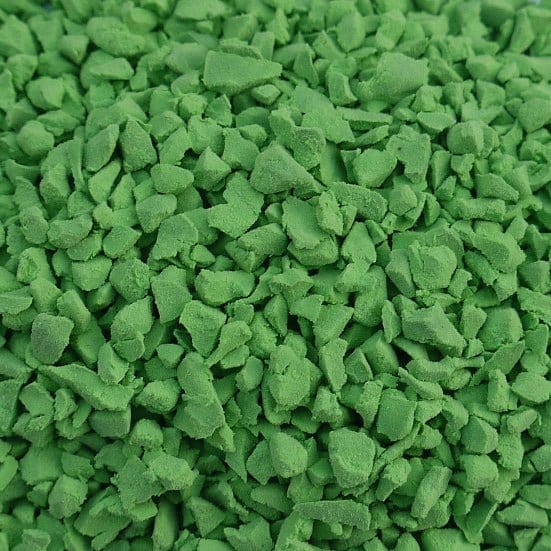 Green Rubber Crumb - Resin Mill