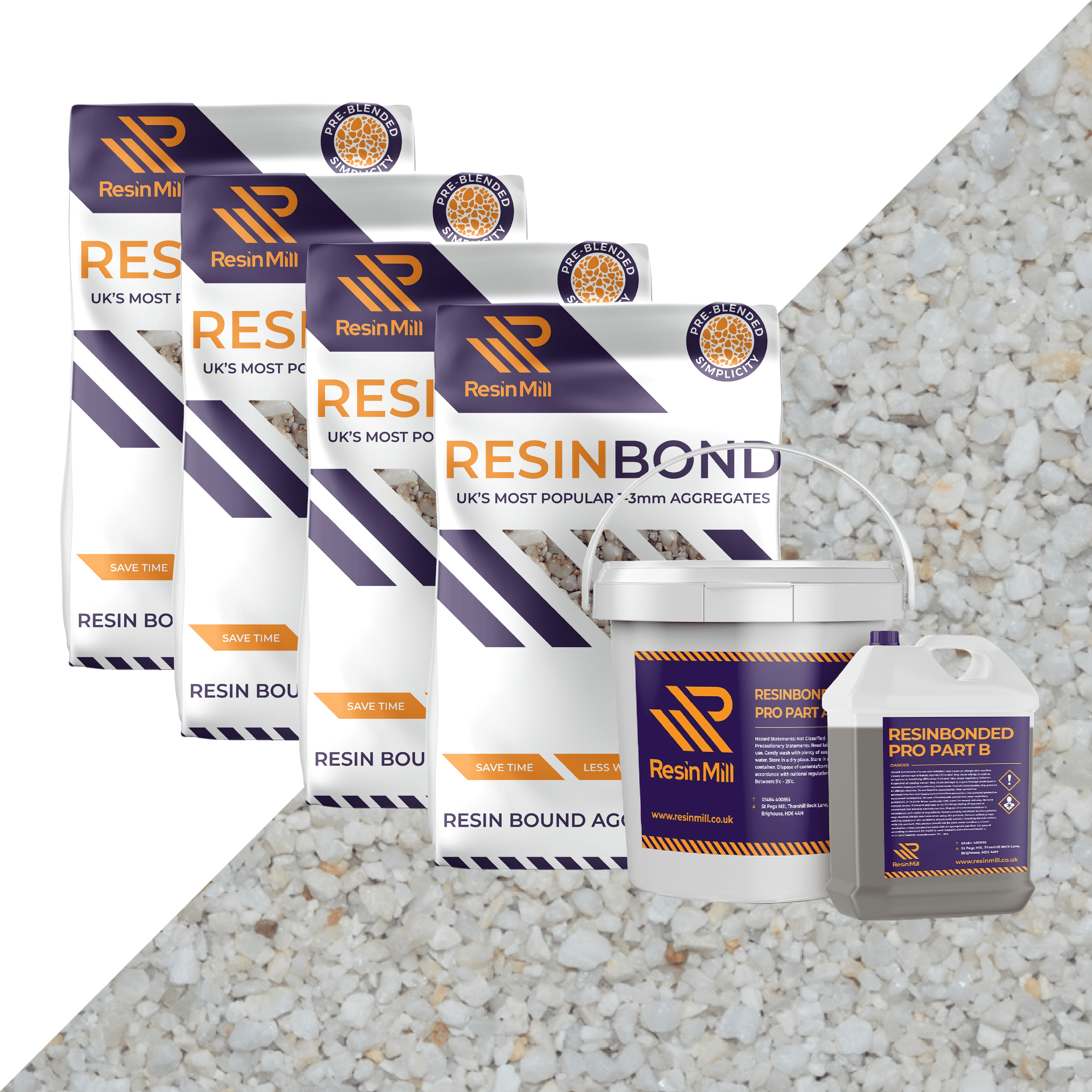 Winter Quartz Resin Bonded PRO 1-3mm - Resin Mill