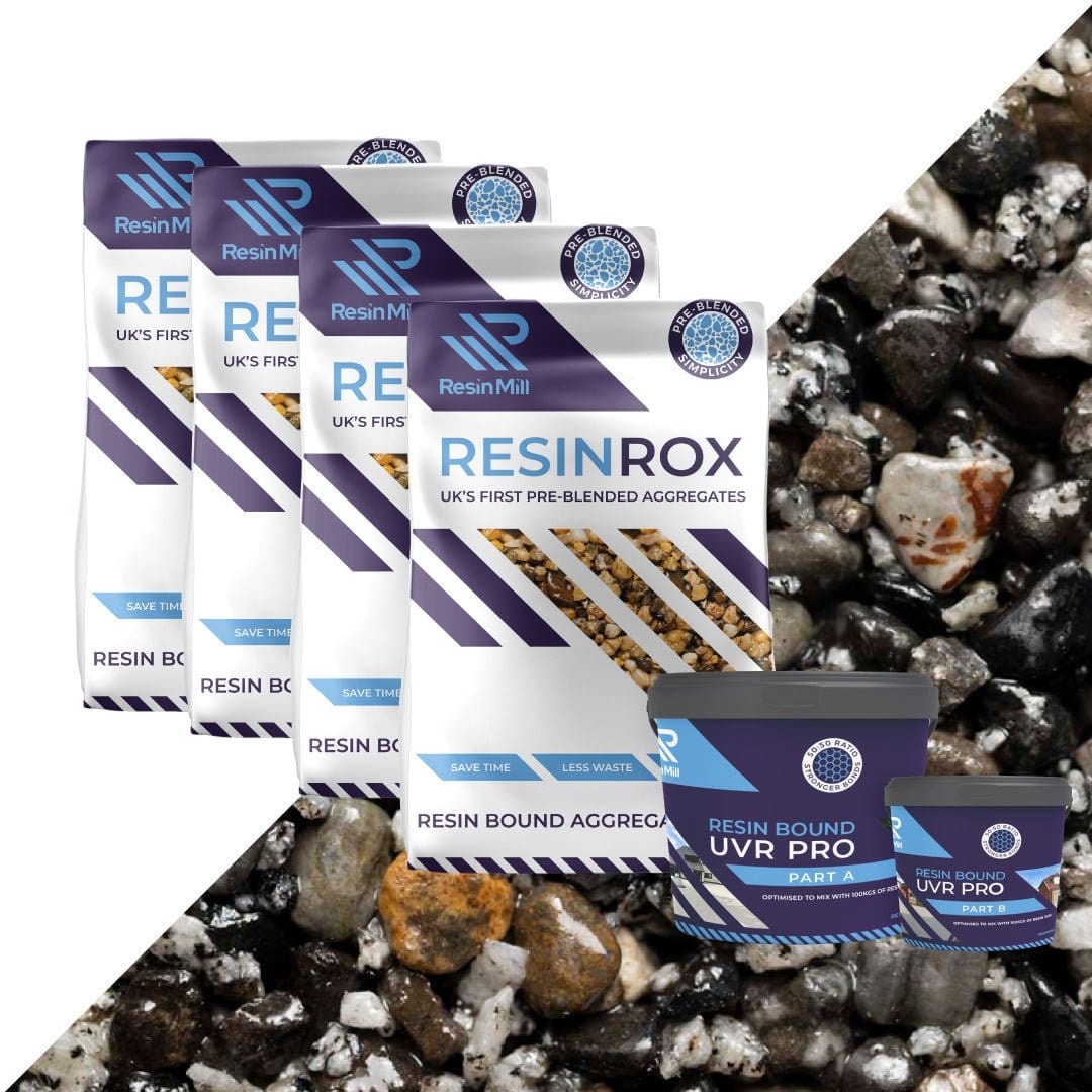 Anthracite resin bound aggregate blend