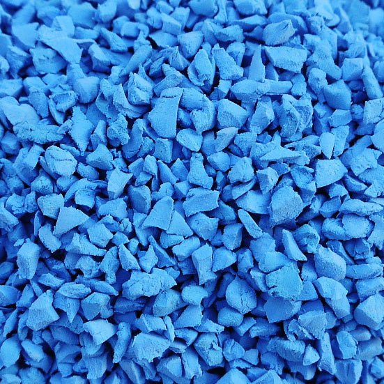 Blue Rubber Crumb - Resin Mill
