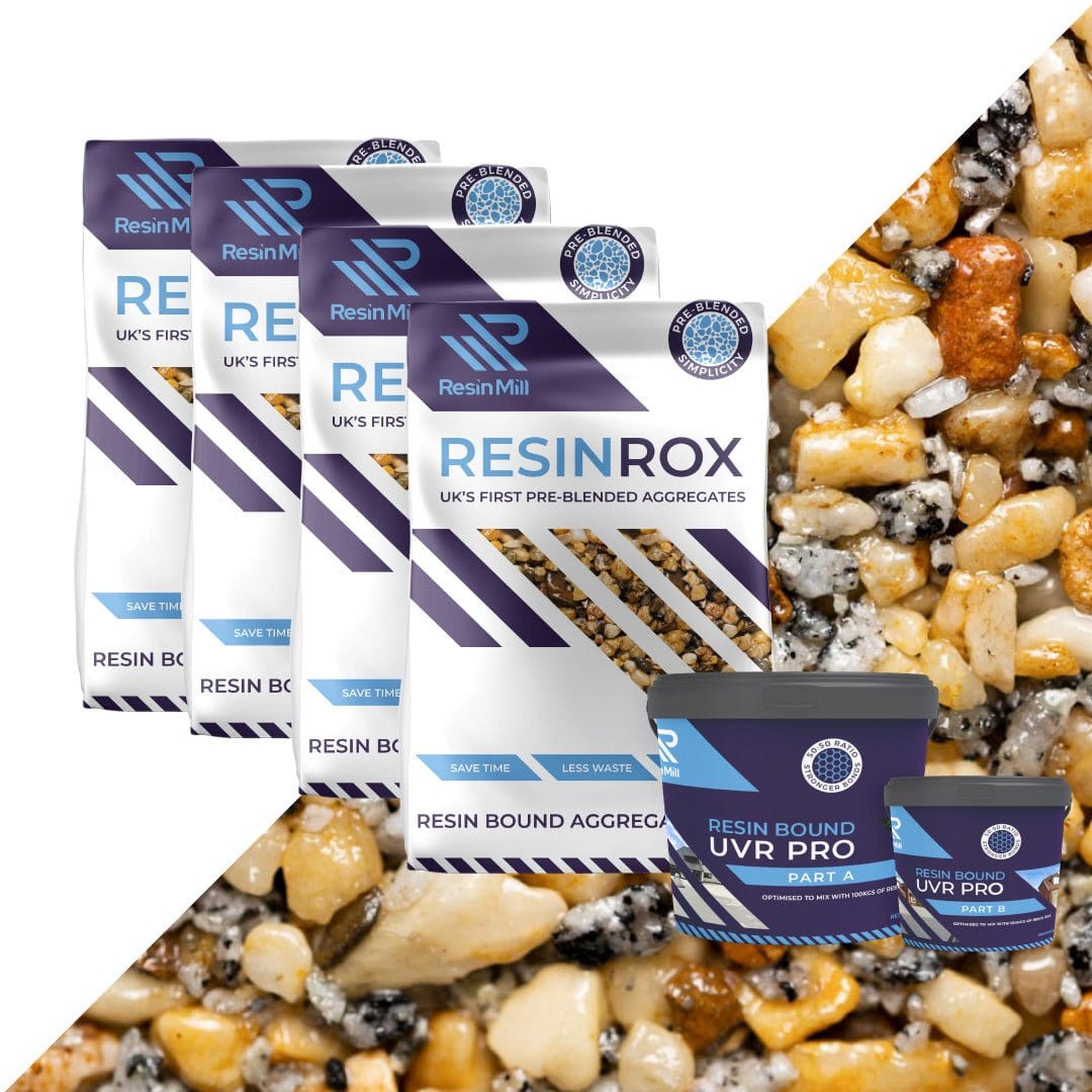 Purity resin bound aggregate blend