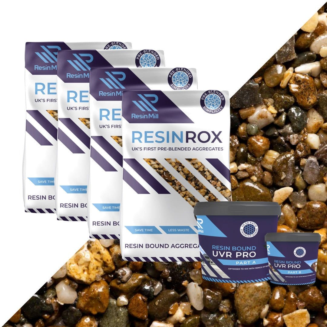 Sweet Pea resin bound aggregate blend