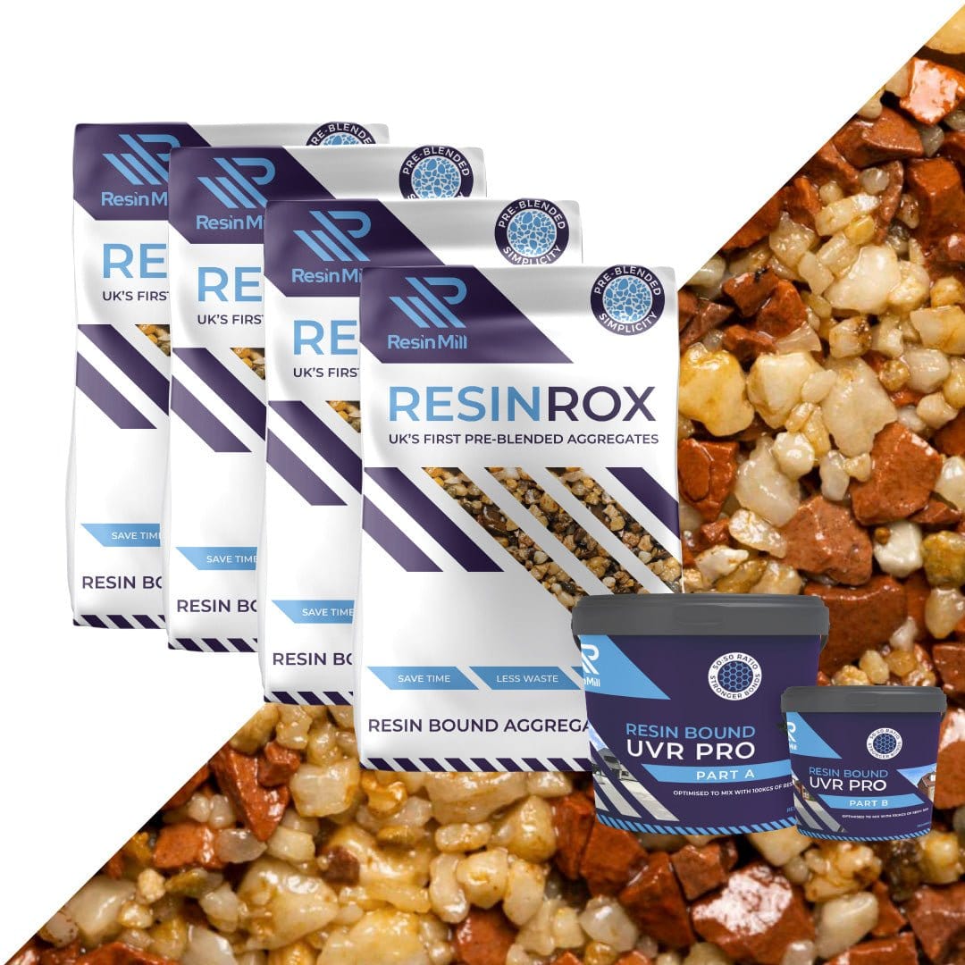 Transcendence resin bound aggregate blend