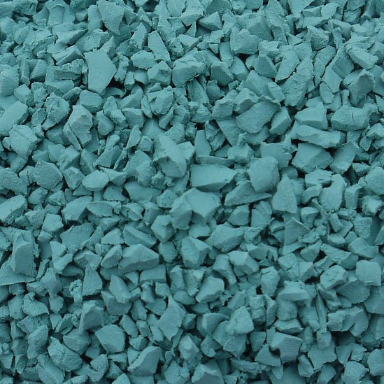 Turquoise Rubber Crumb - Resin Mill